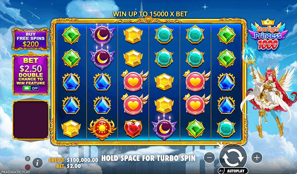 Графика слота Starlight Princess 1000